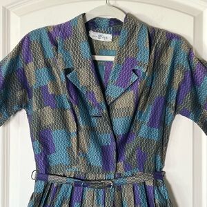 Vintage Sir Rob Mid Century Modern Style Dress